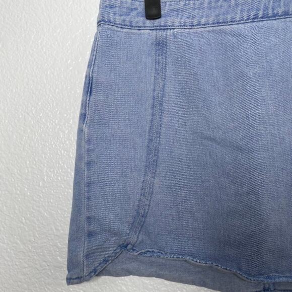 Pacsun Womens Skirt Size 28 Blue Mini Short Light Wash Unlined Casual Wear - Picture 9 of 14